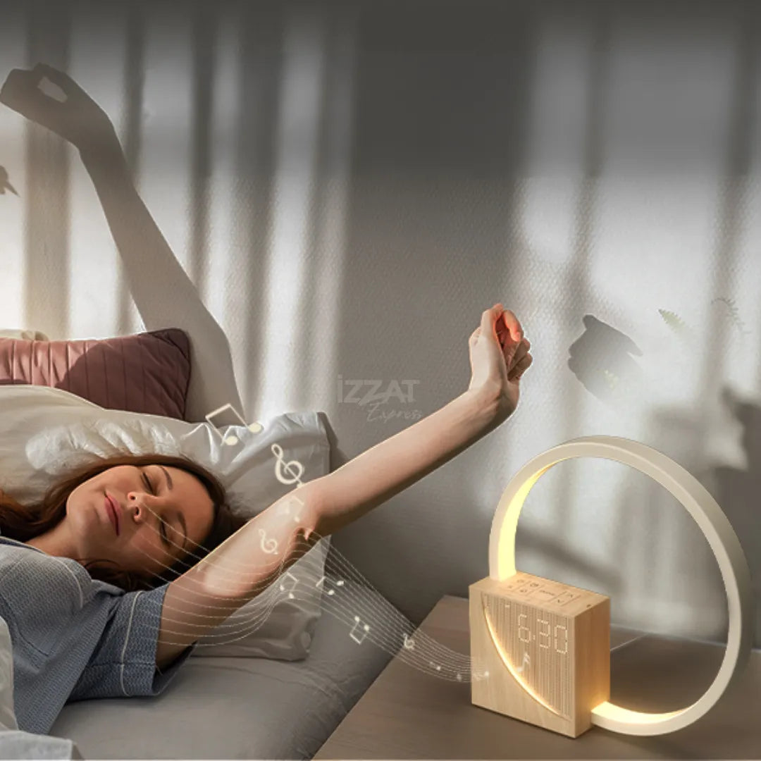 Luminária com Relógio Digital Premium